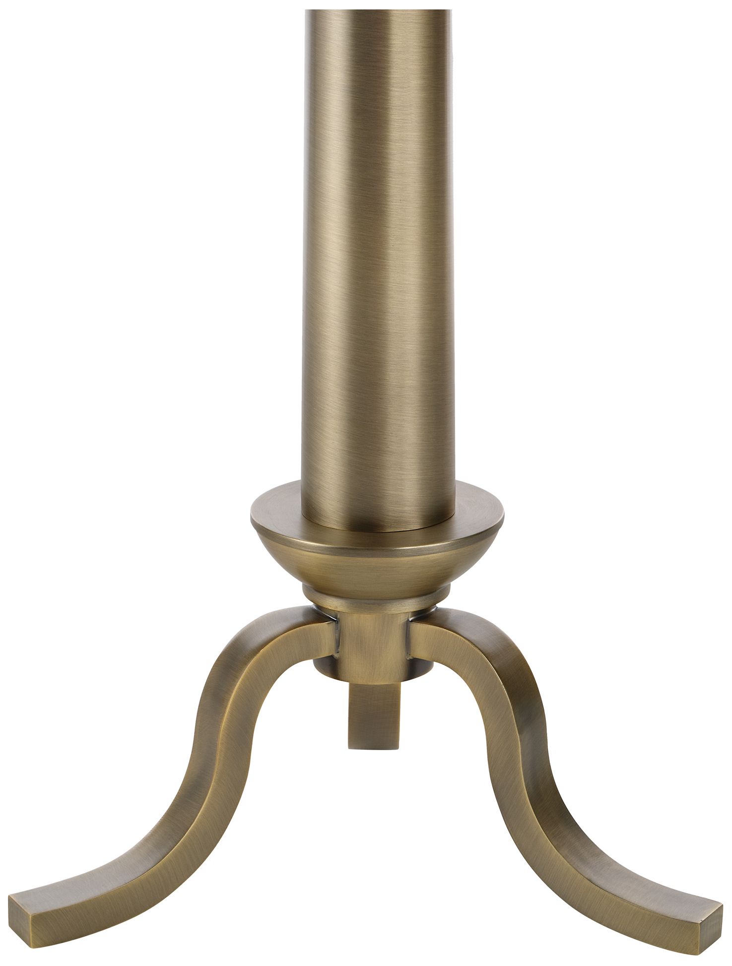 Image 4 Odlam 60.75" Tall Walnut Floor Lamp with Tapered Linen Shade more views