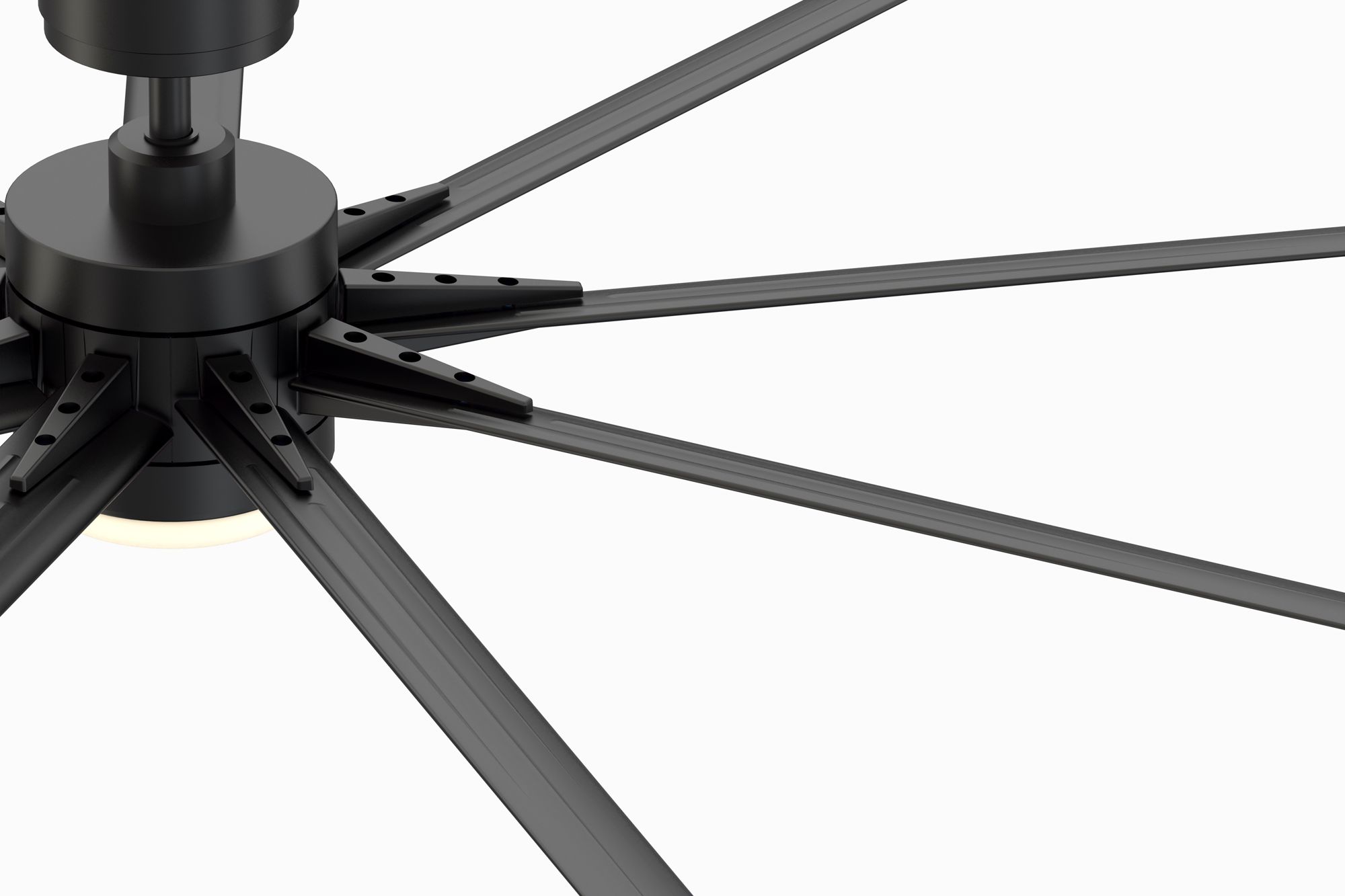 Image 7 Odyn 84 in In/Out Smart Fan w/ LED CCT Lt Kit - Black Blades more views