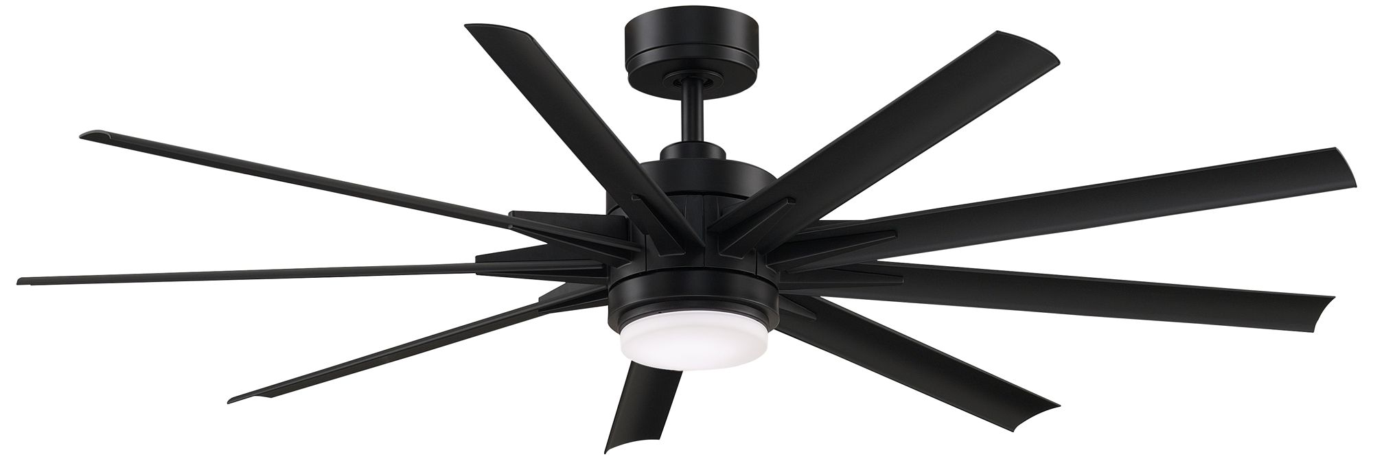Odyn Custom 64 in In/Out Smart Fan w/ LED CCT Lt Kit - Black Blades