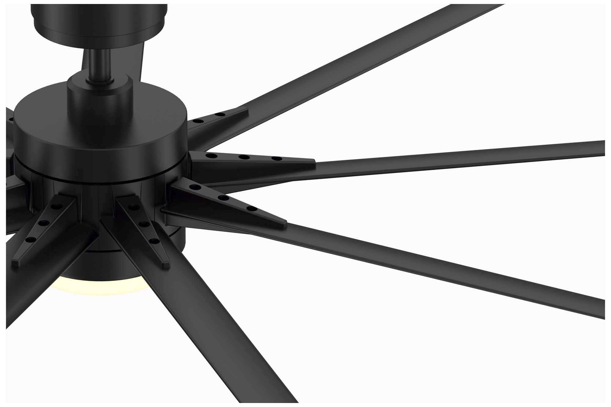 Image 5 Odyn Custom 64 in In/Out Smart Fan w/ LED CCT Lt Kit - Black Blades more views