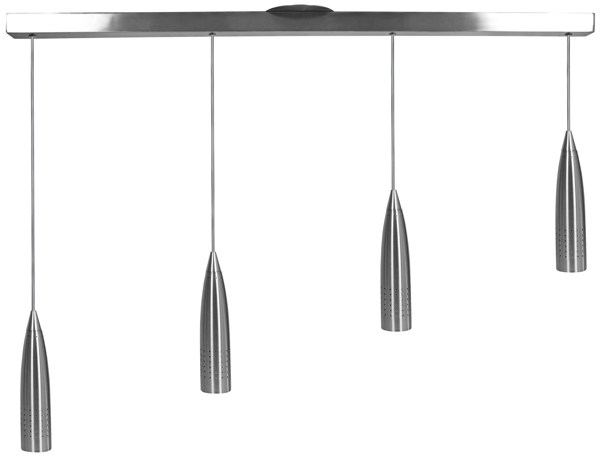 Odyssey 39" Wide 4-Light Brushed SteelPendant Light
