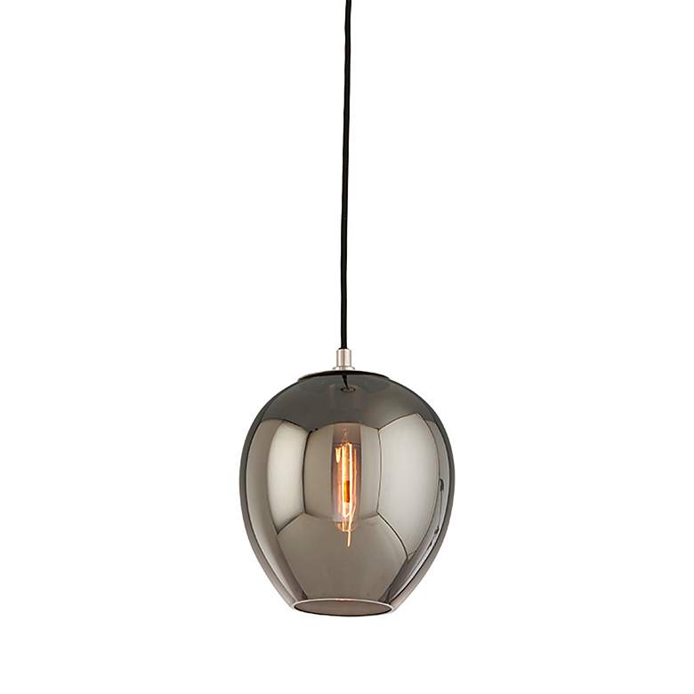 Image 1 Odyssey 9" Wide Textured Black Mini Pendant