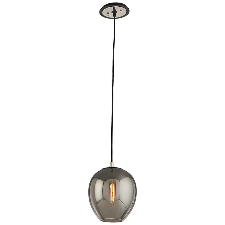 Image 3 Odyssey 9 inch Wide Textured Black Mini Pendant more views