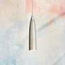 Odyssey Collection Brushed Steel LED Mini Pendant in scene