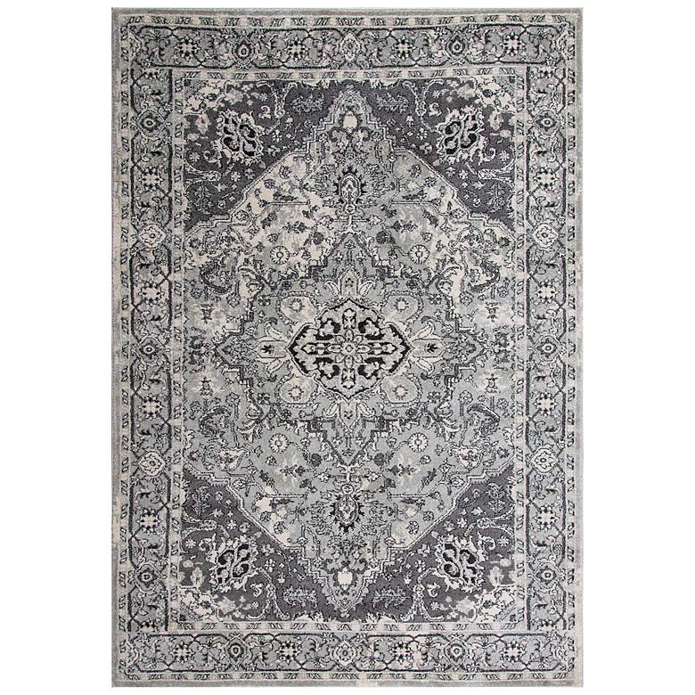 Image 2 Odyssey ODY838 5'2"x7'6" Gray Oriental Rectangular Area R