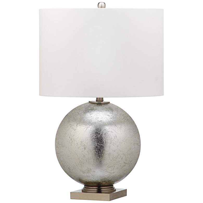 Image 1 Odyssey Silver Leaf Round Glass Ball Table Lamp