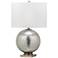 Odyssey Silver Leaf Round Glass Ball Table Lamp