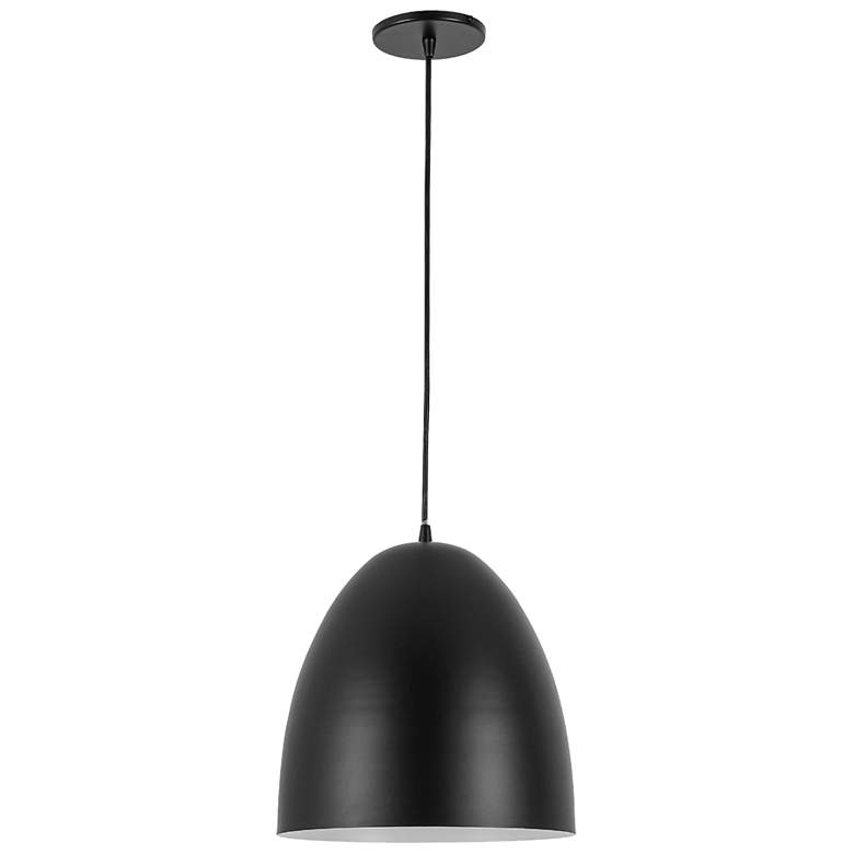 Image 1 Ofelia 11.75" Wide 1 Light Matte Black Cord Hung Pendant
