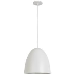 Ofelia 11.75" Wide 1 Light Matte White Cord Hung Pendant