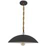 2_Ofelia 15 3/4" Wide Matte Black Pendant Light