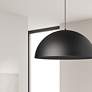2_Ofelia 16" Wide Matte Black Dome Pendant Light more views
