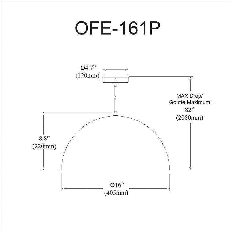 Image 4 Ofelia 16" Wide Painted White Pendant Light more views