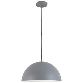 Image1 of Ofelia 16" Wide Small Grey Pendant
