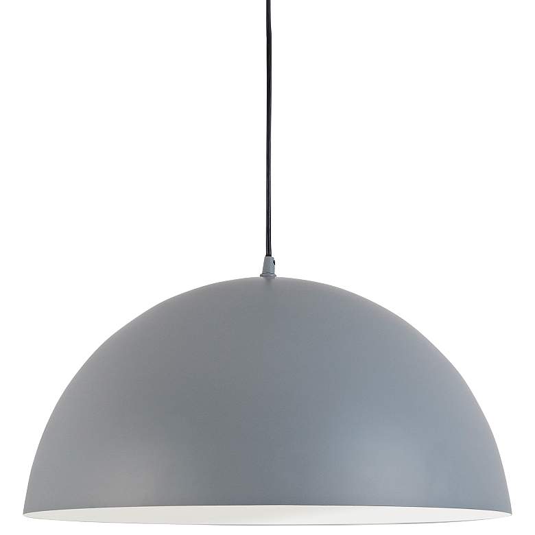 Image 1 Ofelia 20" Wide Gray Dome Pendant Light