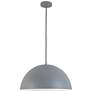 1_Ofelia 20" Wide Gray Dome Pendant Light