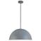 Ofelia 20" Wide Gray Dome Pendant Light