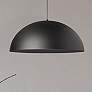 2_Ofelia 20" Wide Matte Black Dome Pendant Light