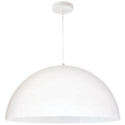 Ofelia 20" Wide White Dome Pendant Light