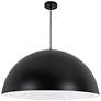 1_Ofelia 31.5" Wide Matte Black Finish Pendant
