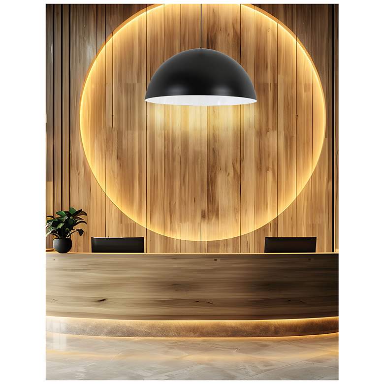 Image 2 Ofelia 31.5" Wide Matte Black Finish Pendant more views