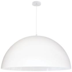 Ofelia 31 1/2" Wide Matte White Dome Pendant Light