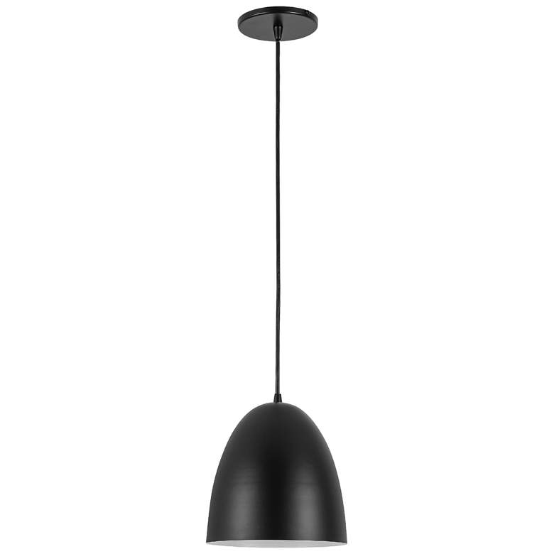 Image 1 Ofelia 8" Wide 1 Light Matte Black Cord Hung Pendant