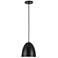 Ofelia 8" Wide 1 Light Matte Black Cord Hung Pendant