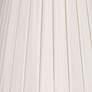 Off-White Box Pleat Chandelier Silk Shade 3x5x5 (Clip-On)