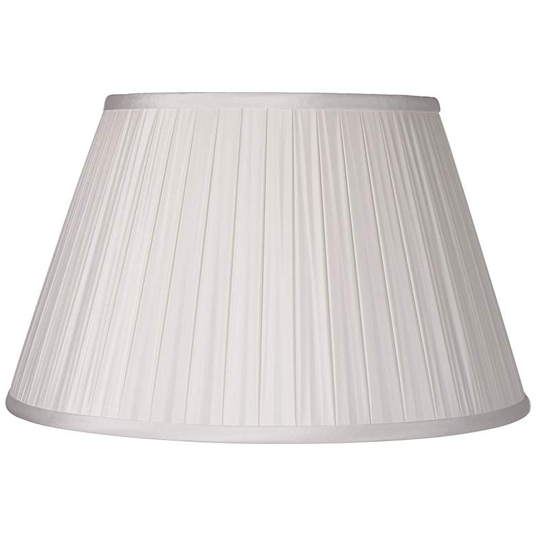 Off-White Box Pleat Silk Shade 10x14x10 (Spider) - #5Y029 | Lamps Plus