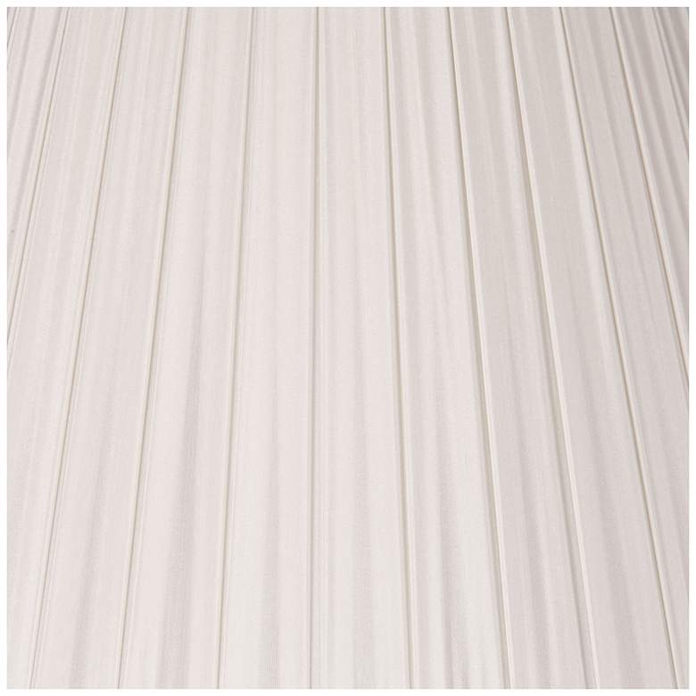 Image 4 Off-White Box Pleat Silk Shade 10x14x10 (Spider) more views