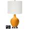 Off-White Drum 2-Light Lamp - 2 Outlets and USB in Carnival