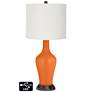 Off-White Drum Jug Table Lamp - 2 Outlets and USB in Invigorate