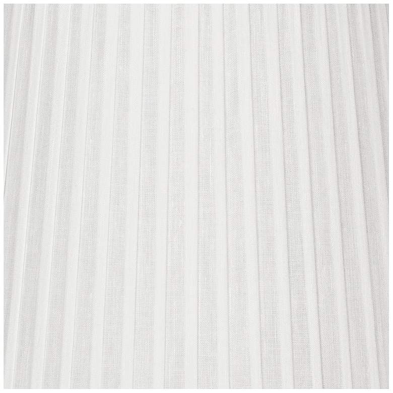 Image 4 Off-White Drum Knife Pleat Shade 15x18x12 (Spider) more views