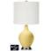 Off-White Drum Table Lamp - 2 Outlets and USB in Butter Up