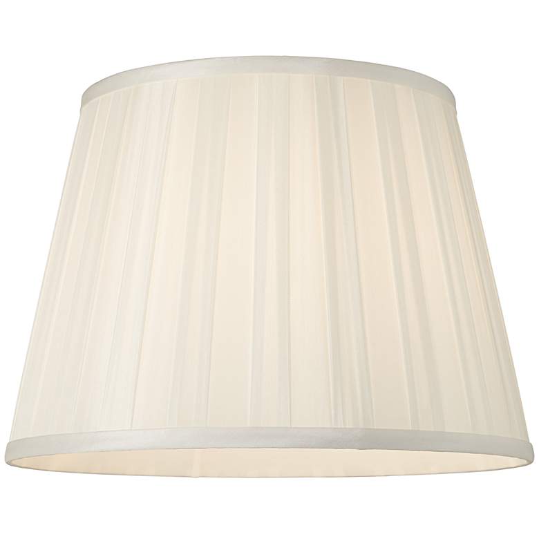 Image 2 Off-White Euro Box Pleat Shade 10x14x10 (Spider) more views