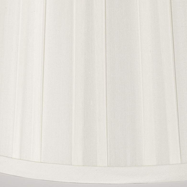 Image 4 Off-White Euro Box Pleat Shade 10x14x10 (Spider) more views
