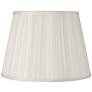 Off-White Euro Box Silk Fabric Pleated Lamp Shade 10x16x10 (Spider)