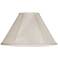 Off-White Faux Silk Bell Lamp Shade 6x17x11 (Spider)