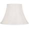 Off-White Faux Silk Softback Bell Lamp Shade 6x12x9 (Spider)