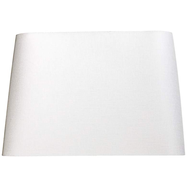Image 1 Off-White Hardback Rectangular Shade 12x7/14x9/x10 (Spider)