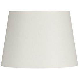 Image1 of Off-White Linen Drum Hardback Lamp Shade 5x5x10 (Spider)