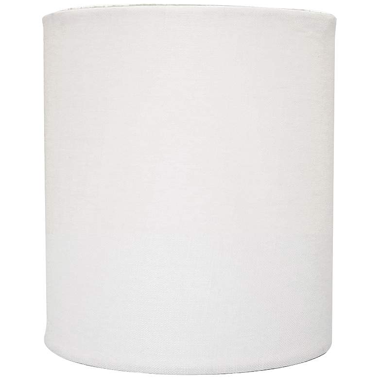 Image 1 Off-White Linen Drum Hardback Lamp Shade 5x5x6 (Clip-On)
