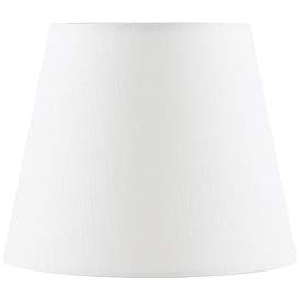 Image1 of Off-White Linen Drum Lamp Shade 4x6x5 (Clip-On)