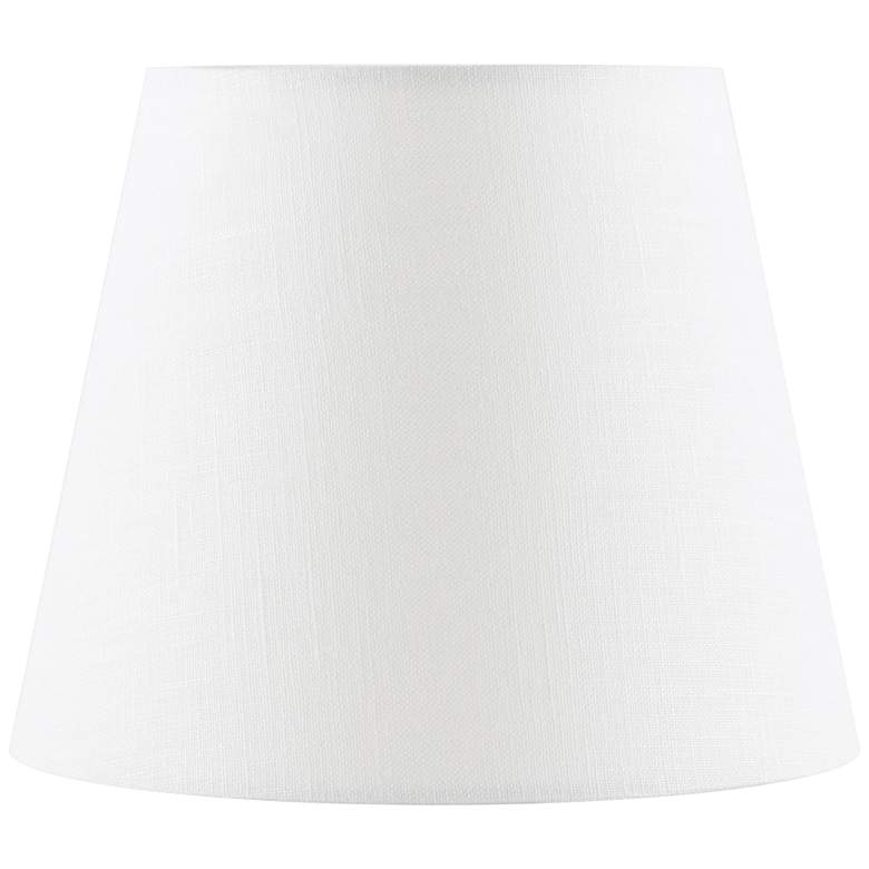 Image 1 Off-White Linen Drum Lamp Shade 4x6x5 (Clip-On)