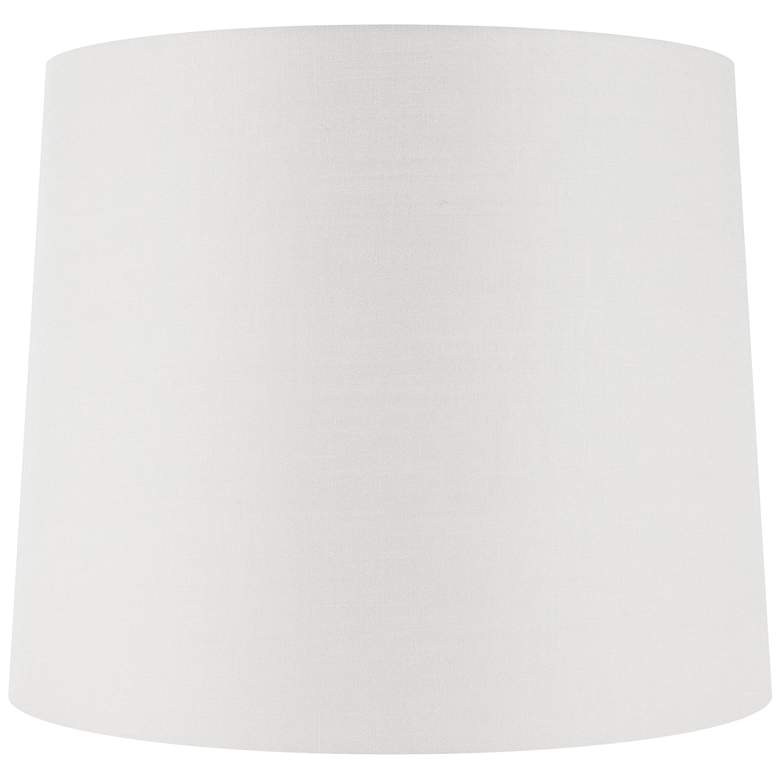Image 1 Off-White Linen Drum Tall Lamp Shade 14x16x13 (Spider)