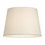 2_Off-White Linen Hardback Drum Shade 13x16x10 (Spider) more views