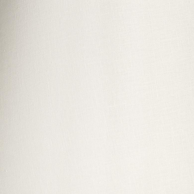 Image 4 Off-White Linen Hardback Drum Shade 13x16x10 (Spider) more views