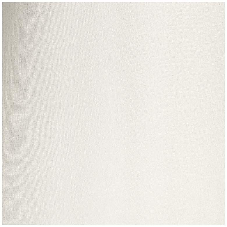 Image 4 Off-White Linen Hardback Drum Shade 16x19x12 (Spider) more views
