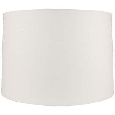 Off-White Linen Round Drum Lamp Shade 11x12x10.5 (Spider)