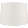 Off-White Linen Round Drum Lamp Shade 11x12x10.5 (Spider)